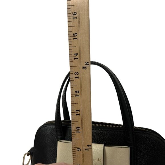 Kate Spade Matthews Street Maise Black & White‎ Bow Dome Satchel Crossbody - Picture 6 of 9